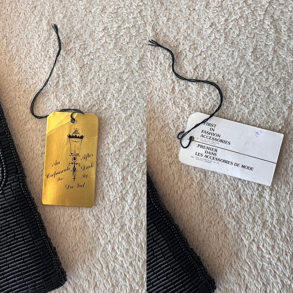 Vintage 1980s Minimalist Glam Black Beaded Clutch - Picture 5 of 15